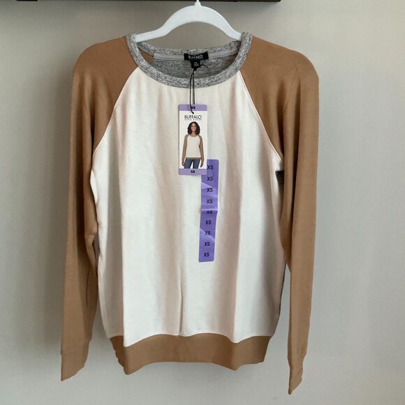 Buffalo David Bitton Sweaters - Buffalo by David Bitton - XS - Long Sleeve Cozy Colorblock Top - Brand New!